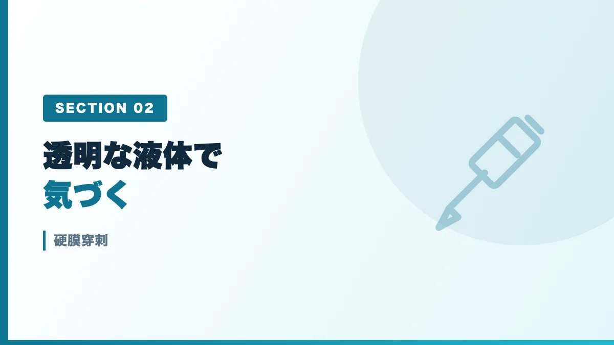 硬膜穿刺を表すバナー画像