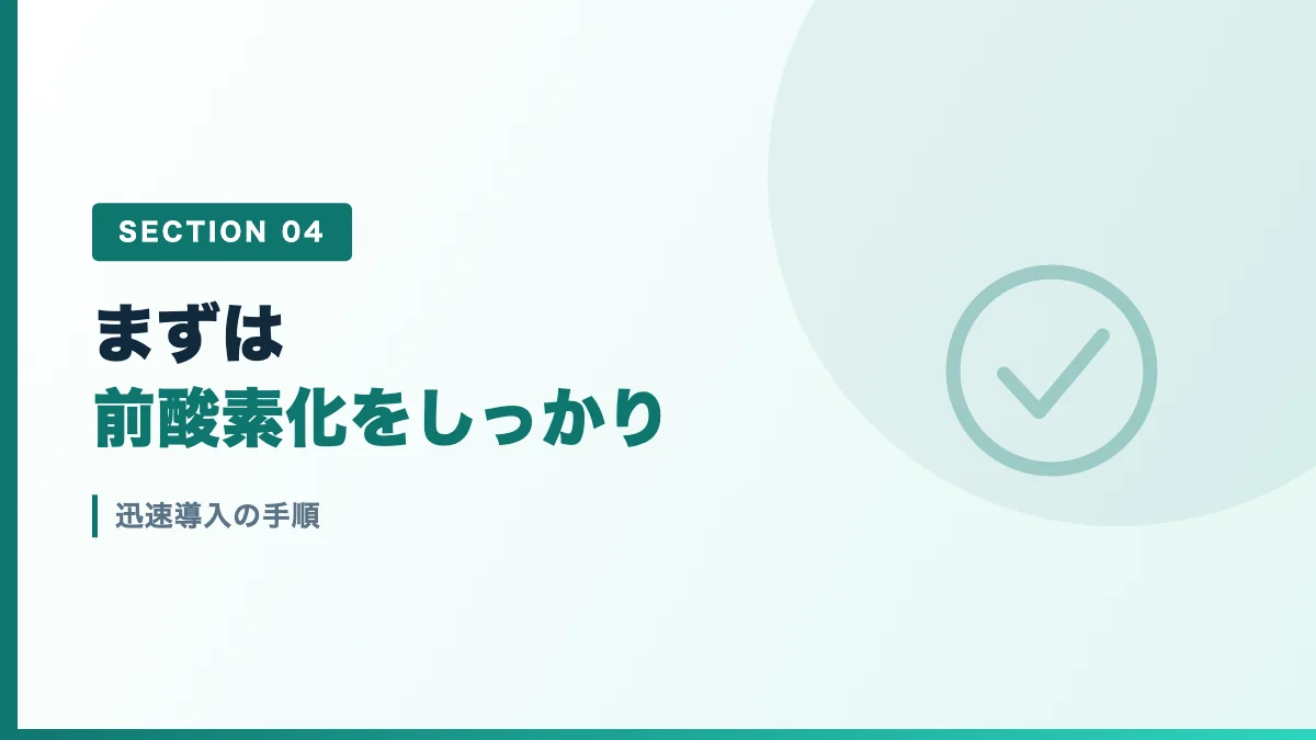 迅速導入の手順を表すバナー画像